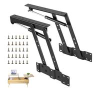 SWAWIS 1 Par Bisagras Elevables para Mesa, 50KG Bisagra Hidraulica con Tornillos, Muelles Mesa Elevable para Mesa de Centro, Accesorio para Muebles