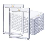SWAWIS 10 Piezas Fundas Magnéticas Tarjetero 35PT Cartas Coleccionables Marco de Protección UV