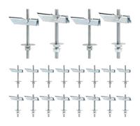 SWAWIS 10pcs M6x100mm y 10pcs M8x100mm Pernos de Palanca Anclajes Taco Basculante de Acero al Carbono Galvanizado para Montaje en Techo o Pared para Colgar Objetos Pesados