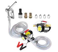 SWAWIS 12V Bomba de Transferencia Diesel Kit 175W,45L/Min Bomba de Combustible Eléctrica con Pistola de Aceite Manual y Manguera de Alambre para Gasolineras Buques Yacimientos Petrolíferos Excavadoras