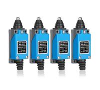 SWAWIS 4 Piezas Interruptor de Límite Momentáneo de Émbolo ME-8111, Final de Carrera de Contacto de Cobre, 5A 250V AC NC-NO Interruptor de Viaje para CNC Router Laser Plasma Router