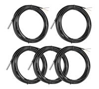 SWAWIS 5 Piezas 5m Cable Sensor de Temperatura Digital, de Acero Inoxidable, 3~5.5V, Temperatura: -55 ℃~125 ℃, Compatible con Arduino y Raspberry Pi Shelly