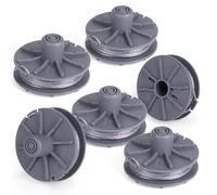 SWAWIS 6 Piezas Bobina de Desbrozadora 5307-20 Compatible con Gardena Turbotrimmer Desbrozadora, Bobina de Repuesto para Desbrozadora, Ø 1,6mm, 6,1M de Longitud, Accesorios para Desbrozadora