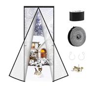 SWAWIS 80x200cm Cortina Térmica Magnética para Puertas in EVA, con Velcro