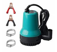 SWAWIS Bomba de Aguas Sucias Sumergible DC 12V 50W 4200 L/H, Bomba de Presión de Agua 2,3 m, Cable con Abrazadera, para Limpiar Piscinas y Estanques de Peces