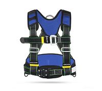 SwaYve Arnés para Trabajar en Altura, Arneses de Seguridad para Escalada de Medio Cuerpo con Detención de Caídas, Protección Del Cinturón de Seguridad para Trabajos Aéreos en el Techo/Blue/a