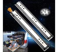 SWAYVES Guías para Cajones de Extensión Completa de 53 Mm de Ancho con Rodamientos de Bolas Metálicos con Bloqueo Guías, Rieles, Guías Deslizantes, 1 Par/With Lock/1050Mm