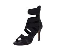 SWDZM Botas de Baile Latino Americano Tejido elástico Botas de Baile de salón Salsa Fiesta Tango,K9,Negro,Talón-7CM,EU 44