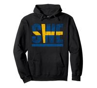 SWE Bandera de Suecia Herencia Sueca Hombres Mujeres Niños Sudadera con Capucha
