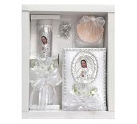 SWEA Pea & Lilli White Virgin Mary Baptism Candle Set Kit for Christen
