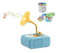 Sweako Kids Gramophone, Kids Phonograph with 99 Cards, Card Phonograph For Kidss, Player Audio Books For Kid 3-12 Musical Toy Boy Girl (Blue)