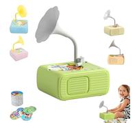 Sweako Kids Gramophone, Treatregard Kids Phonograph with 96 Cards, Toddler Music Player Storytelling Toy, Kids Story Music Teller Play, Learn, and Explore (Green)