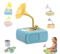 Sweako Kids Gramophone, Treatregard Kids Phonograph with 96 Cards, Toddler Music Player Storytelling Toy, Kids Story Music Teller Play, Learn, and Explore (Blue)