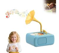 Sweako Kids Gramophone, Tretregard Toddler Phonograph, Safe and Durable, Educational Music Storyelling Player, Player Audio Books for Kid 3-12 Musical Toy Boy Girl (Blue)