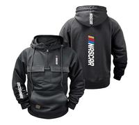 Sweat À Capuche Homme Streetwear Pour N.A.SC.A.R Veste Sport Confortable Pull Shirt Demi Zip Imprimé Uni Vêtements D'extérieur-SHSe||x_l