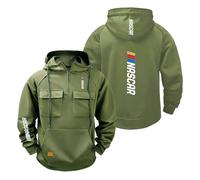 Sweat À Capuche Homme Streetwear Pour N.A.SC.A.R Veste Sport Confortable Pull Shirt Demi Zip Imprimé Uni Vêtements D'extérieur-LvSe||x_l