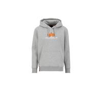 Alpha Industries Basic Big Logo Rubber Hoodie Sudaderas Talla XL - Gris