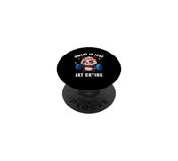 Sweat Is Just Fat Crying Panda Gym Workout PopSockets PopGrip Adhesivo