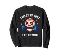Sweat Is Just Fat Crying Panda Gym Workout Sudadera