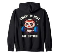 Sweat Is Just Fat Crying Panda Gym Workout Sudadera con Capucha