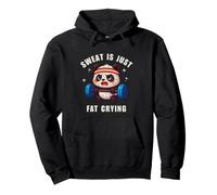 Sweat Is Just Fat Crying Panda Gym Workout Sudadera con Capucha