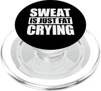 Sweat Is Just Fat Crying PopSockets PopGrip para MagSafe