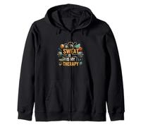 Sweat Is My Therapy Gym Workout Fitness Design Sudadera con Capucha