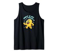 Sweat Is My Therapy Running Workout Funny Camiseta sin Mangas