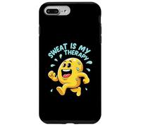 Sweat Is My Therapy Running Workout Funny Carcasa para iPhone 7 Plus/8 Plus