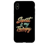 Sweat is my Therapy Workout Fitness Gym Carcasa para iPhone XS Max