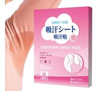 Sweat Pads, Invisible Antiperspirant Stickers, Breathable Dress Protection, Thin & Absorbent, Odor-Control Protection, Daily Wear, 3.74x5.04 Inches, 10 Pieces, White