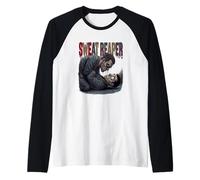 Sweat Reaper - Arte brasileño de Jiu Jitsu Hard Roll Camiseta Manga Raglan