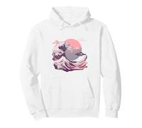 Sweat Vague Hokusai Femme - La Grande Vague de Kanagawa Sudadera con Capucha