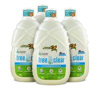 Sweat X Sport Free & Clear - Detergente para ropa deportiva - Certificado para asma y alergia - Hipoalergénico - para ropa deportiva y uso diario, 180 cargas (caja de 4-45 botellas de carga)