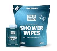 SweatBlock Funkblock cuerpo Toallitas: Toallitas ducha de gran tamaño ideal para higiene,limpieza corporal,camping Wipes,gimnasio y viajes.vitamina E.Unscented,envuelta individualmente 10 Toallitas