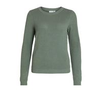Sweater de Punto Esponjoso Estructurado con Cuello Redondo VILA para Mujer
