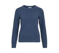 Sweater de Punto Esponjoso Estructurado con Cuello Redondo VILA para Mujer