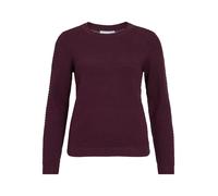 Sweater de Punto Esponjoso Estructurado con Cuello Redondo VILA para Mujer