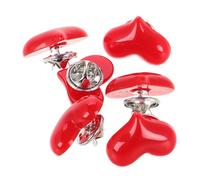 Sweater Hat Funny Button Motheru2019s Pins for Women Valentines Day Love Brooch Heart Pin Red Resin