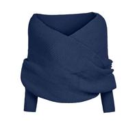 Sweater Scarf, Snowfall Sweater Scarf, Scarves with Sleeves Women, Unisex Fall Winter Warm Scarf Wrap Shawl Scarves (Blue)
