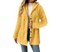 Sweaters Cardigans for Women Hooded Knit Long Sleeve Winter Coats Fashion Button Down Jackets Warm Outerwear