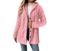 Sweaters Cardigans for Women Hooded Knit Long Sleeve Winter Coats Fashion Button Down Jackets Warm Outerwear