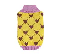 Sweaters for Small Dogs - Warm Turtleneck Pullover Pet Sweater, Knit Heart Design Puppy Sweater, Cozy Dog Clothes Winter Coat for Cats and Dogs, Cute Sweater for Dogs