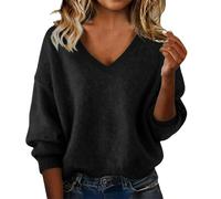 Sweaters for Women Plus Size V Neck 2025 Fall Winter Long Sleeve Tops Lightweight Knit Pullover Wool Cashmere Sweater