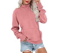 Sweatshirt for Women Mock Neck Sweater Long Sleeve Shirts with Pocket Fall Clothes 2025 Casual Cute Pullover Clothes