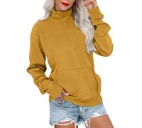 Sweatshirt for Women Mock Neck Sweater Long Sleeve Shirts with Pocket Fall Clothes 2025 Casual Cute Pullover Clothes