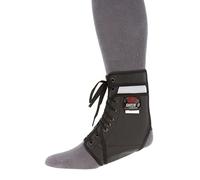 Swede-O Ankle Lok Reinforced Laced Ankle Brace with Stays, High Support for Sports, Black, Small