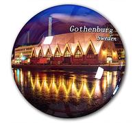 Sweden Gothenburg - Imán para nevera (cristal, diseño de Gotemburgo)