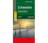 Sweden, road map 1:600,000, freytag & berndt: AK 06613: Wegenkaart Schaal 1 : 600.000 (F&B Wegenkaarten)