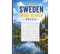 Sweden Word Search Puzzle: 55 Puzzles Word Search about Sweden and More | 6x9 inches, 110 pages | Gift for Sweden, Countries & Traveling Lover